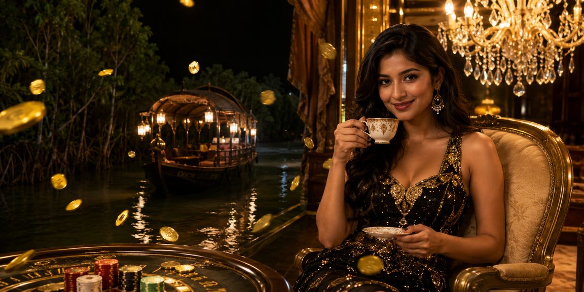 সুন্দরবনের পটভূমিতে বাংলাদেশি মডেল মোবাইল অ্যাপে বেটিং করছেন